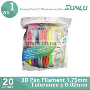 SLA Sunlu +- 0.02mm 1.75mm 3.0mm 3d Filament Pack