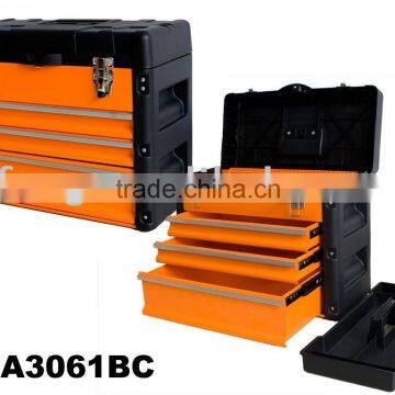 Metal tool box with drawer