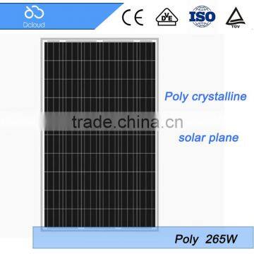 265w outdoor with aluminum solar panel frame polycrystalline solar panel