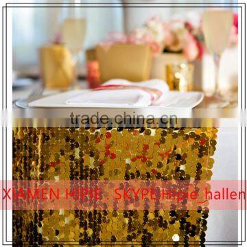 Luxury Bling Bling Silver Sequin Table Runner for Party photo-5