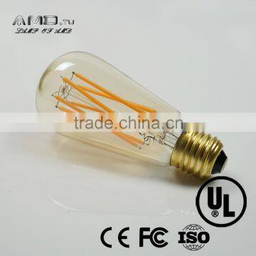 Gold Decorative ST64 LED Vintage Bulb /Vintage Dimmable Led Filament Edison Bulb Light photo-4