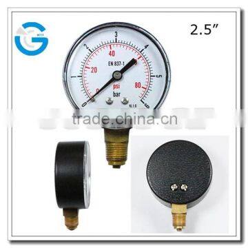 High Quality black steel plastic gauge housing