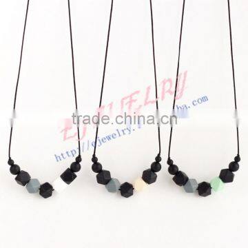 fashion jewelry 3 style teething necklace wholesale baby teething necklace 2016 Most Popular TN033