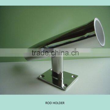 Perfect Stainless Tournament Style Transom Wall Mounted Single Rod Holder photo-2