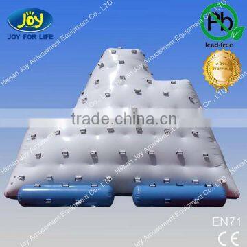 water games island floating climbing wall inflatable island