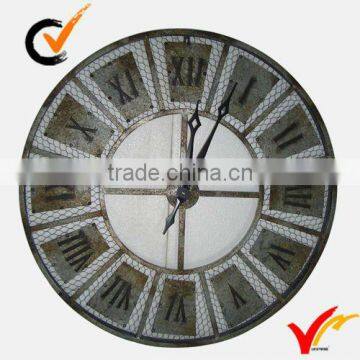 Customized hanging metal wall clocks antique