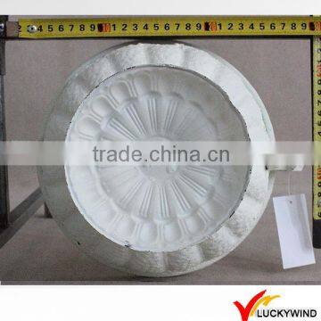 French Distressed White Finish Metal Urn Pot Planter photo-4