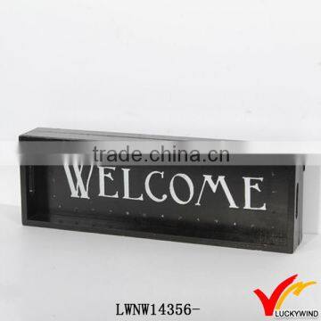 LED design welcome word decorative antique plaques with sayings