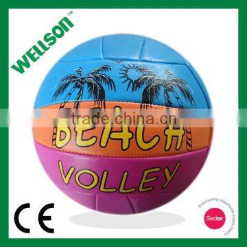 Audlt beach playing soft volleyball