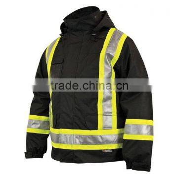 Black Micro Mesh Long Sleeve Safety Hi Vis Workwear