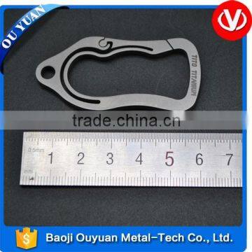 Climbing Carabiner Hook Keychain Titanium photo-2