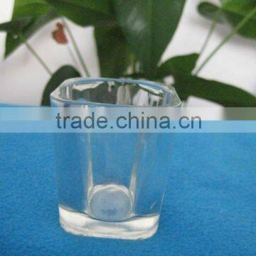 short glass water cup