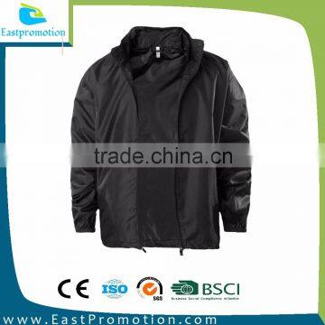 210T NYLON FASHION WINDBREAKER WATERPROOF JACKET FOR ADULT