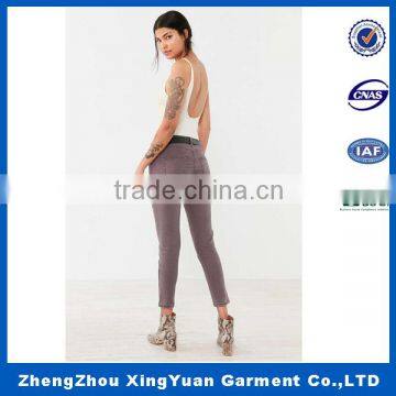 designer clothes china floral lady cotton pants female trousers