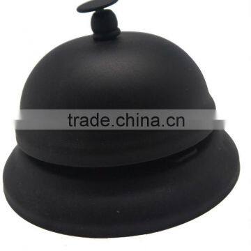 dinner call bell for hotel and restaurant A12-D02 3.5" diameter all black (A602)