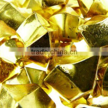 loose acrylic ice stone, solid acrylic ice stone, gold