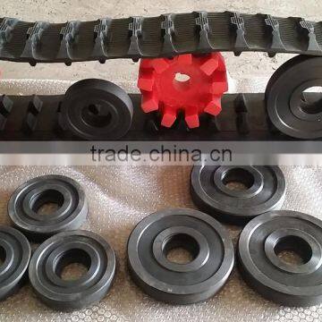 DTV rubber tracks/belts 165mm