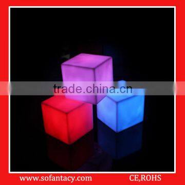 colour changing led light up glow cube light for party favors