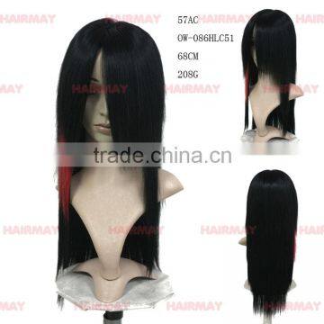 Black/red mix color wig synthetic cosplay ombre wholesaler wigs