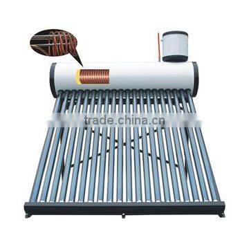 pre-heated solar water heater with heat exchanger