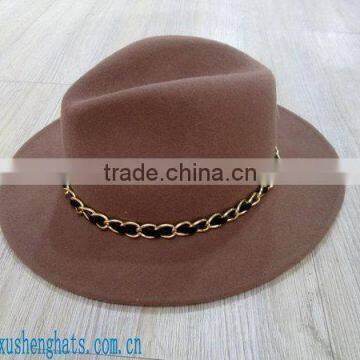 100% Wool Felt Fashion Panama Felt Hat Hot Sell Style