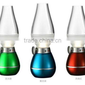 Modern LED Imitate Kerosene Table Lamp Indoor and Outdoor Lighting Blowing Control LED Kerosene Reading Lamp