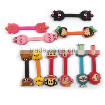 Factory Silicone Earphone Cable Winder Wholesale Rubber Cable Holder Coil