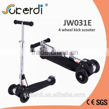 Electroplated T bar 80kg max load foldable kids kick scooter portable scooter