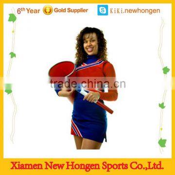 wholesale custom long sleeve sublimated printing spandex fabric girl red cheerleading uniform