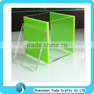 Hot sale acrylic cubes boxes with removable lid