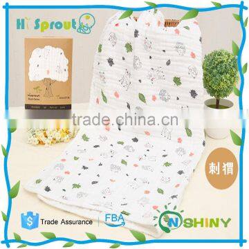 customized pattern baby muslin blanket baby bath towel