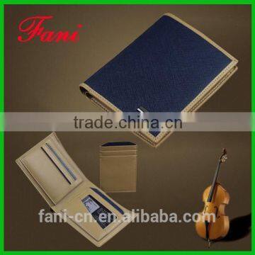 High quality three sizes and bifold design luxury leather wallets for men personalized