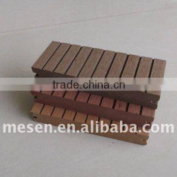 Slid Resistant Wood Fiber + HDPE WPC Composite Solid Outdoor Decking Timber