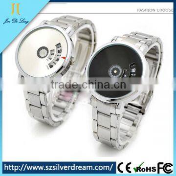 Stainless Steel Band Turntable Digital Men Quartz Watch