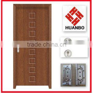 2016 Latest design elegant wood fancy mdf pvc internal door for living room,bedroom