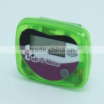 Hot sales heart shape step counter pedometer for promotion