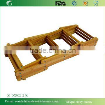 Lacquered Collapsible Bamboo Wine Rack, Bamboo Stand for Wine photo-3