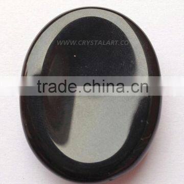 Black Agate Worry Stone