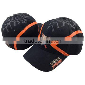 Fashion Digital printing micro-fiber soft material flex fit hats and caps for cycling sport