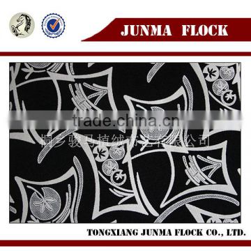 China Textile Upholstery Velvet Flocking Fabric Embroidery Design