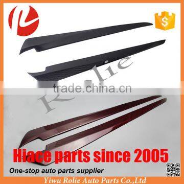 Toyota hiace KDH 200 2005-16 carbon fiber window front door garnish knife strip cover accessories