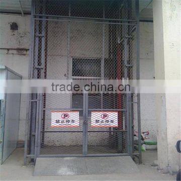 Outdoor Freight Elevator, Guard Rail Hydraulic Cargo Lift