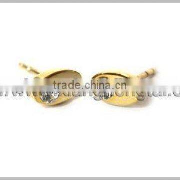 Sell pure titanium /stainless steel 18k/24k gold plated earring