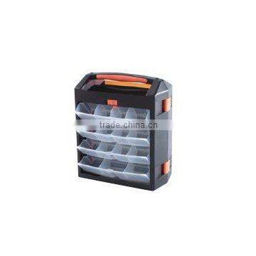 Portable flip bins rack