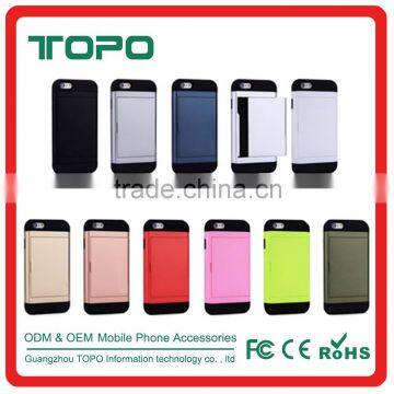 Korea Fresh Design Candy Color Phone Case for Iphone 6 6s 7 Plus Tpu pc With Card photo-4