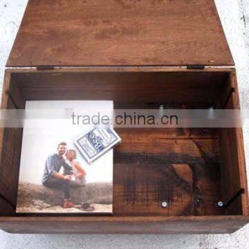 Industrial Wine Crate Coffee Table on Castor