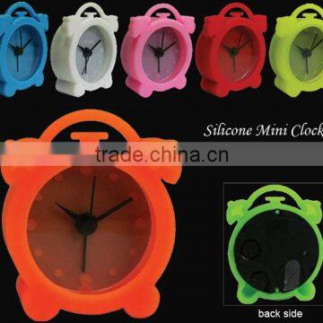 Newest mini silicone alarm clock