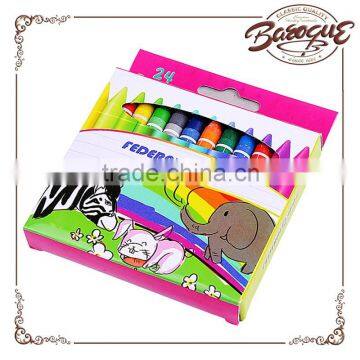 Detail Children Plastic Crayon, Wholesale Watercolor Martial Arts Supplies Custom 12Coloe Round Shaped Wax Crayon