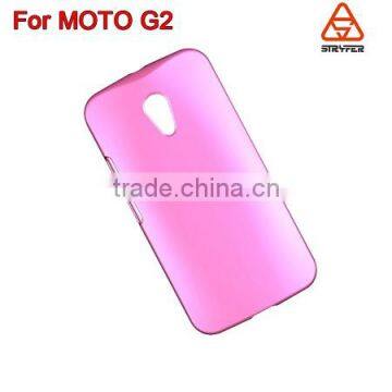 China High tide models plastic sandy phone shell ,thin plastic phone shell for Motorola G2