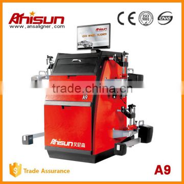 High accuracy four wheel positioning machine for wheel aligner